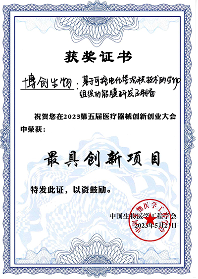 最具创新项目奖